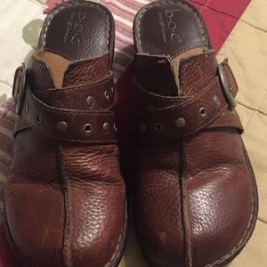BOC slip on mule clogs size 9 leather